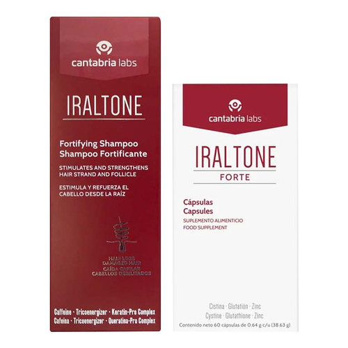 Kit Iraltone Forte Shampoo 200 Ml + Iraltone FORTE Cáps