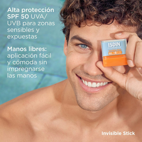 Invisible Stick Fotoprotector En Barra Acabado Invisible Spf 50+