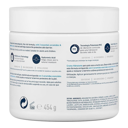 Cerave Crema Hidratante Rostro Cuerpo